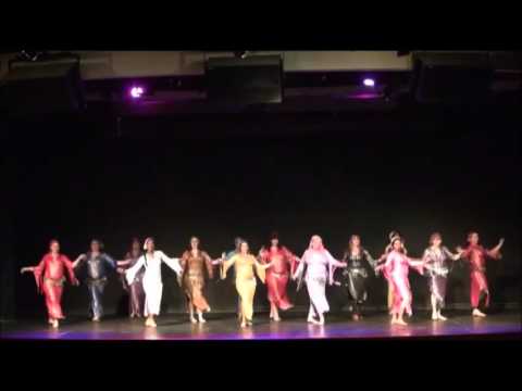 Crescent Moon's  Advanced Belly Dance Class Drum Solo 2014 Hafla