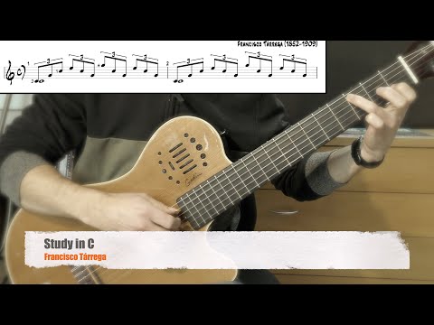Study in C - Francisco Tárrega (Free Score & Tab)