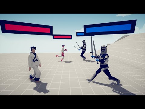 TAEKWONDO CHAMPION & BOXER CHAMPION 2 vs 2 UNITS - TABS - Totally Accurate Battle Simulator