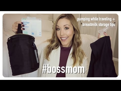 #bossmom | tips for breastfeeding while working + pumping while traveling + security | brianna k Video