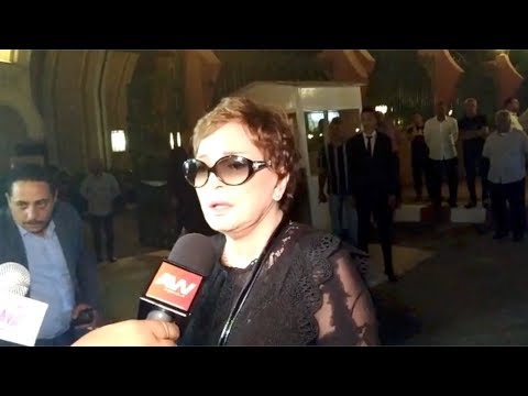 لبلبة وعمرو أديب وخالد زكي في عزاء أبو عوف