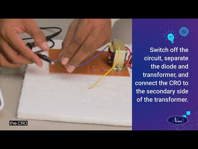 construct Half , full wave bridge rectifiers using semiconductor diode