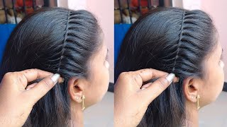 Most Amazing Unique Hairstyle Tutorial_ Daily Using Elegant Hairstyle_ New Easy Hairstyle #hairstyle