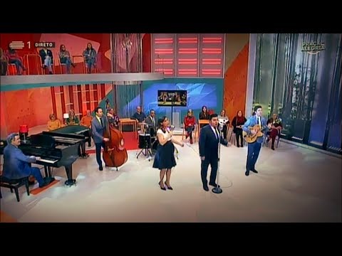 Os Lucky Duckies no programa de TV