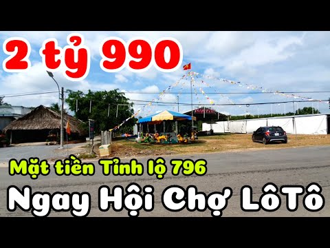 Bán đất 1.950m2 có 400m2 thổ cư mặt tiền Tỉnh lộ 796 giá 2 tỷ 990 triệu ngay Chợ Ninh Điền Tây Ninh