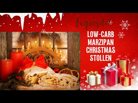 Low-Carb Marzipan Christmas Stollen