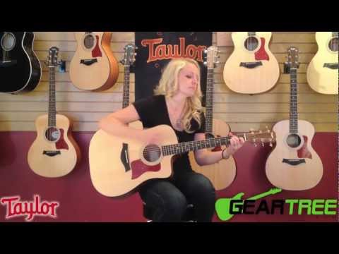 Taylor 110CE Dreadnought Acoustic Electric Guitar Demo