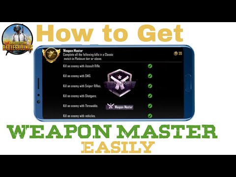 PUBG MOBILE: How to get weapon master easily | How to get weapon master in pubg Video