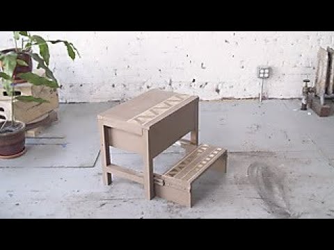 Part of a video titled Easy DIY Step Stool With Storage - DIY Network - YouTube