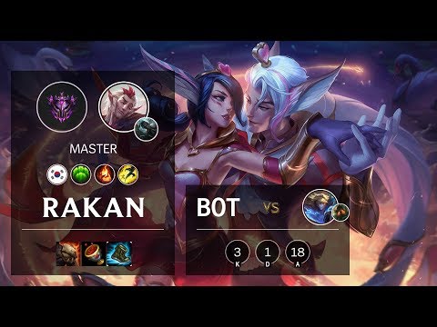 Rakan Bot vs Ezreal - KR Master Patch 10.8