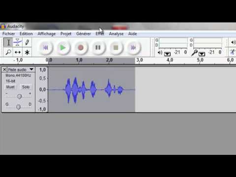 comment modifier voix audacity