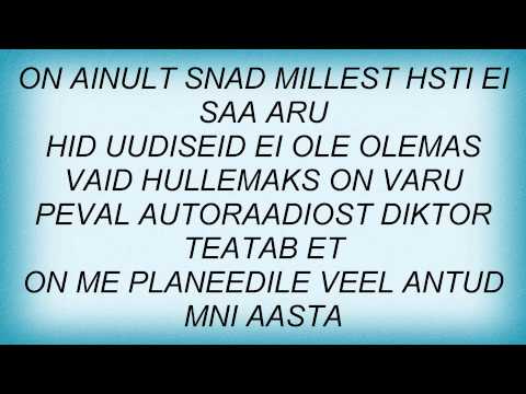 Terminaator - Head Uudised Lyrics