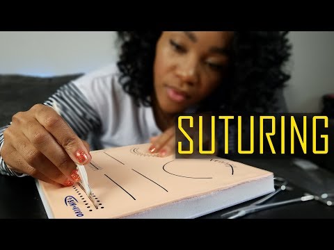 Watch Me Suture for the first time on the Sim Vivo Suturing Kit!