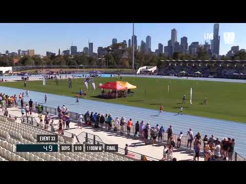 GIRLS U9-12 MULTI-CLASS 100M - 2018 STATE TRACK AND FIELD CHAMPIONSHIPS // LAVicTV