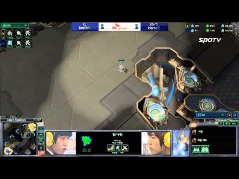 [0409] herO(CJ) vs Hero(EG-TL) PvP 3SET  Naro station - Starcraft2,esportstv,SPL