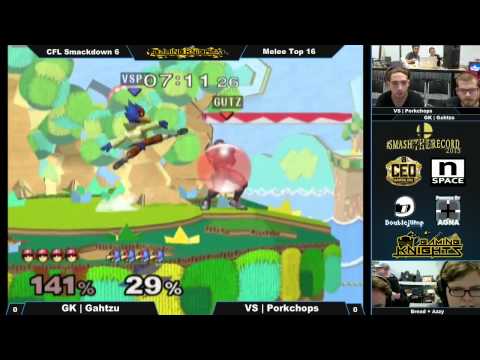 CFL Smackdown 10/25   Gahtzu vs VS Porkchops - Melee Top 16