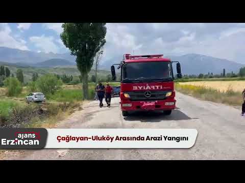 Çağlayan-Uluköy Arasında Arazi Yangını