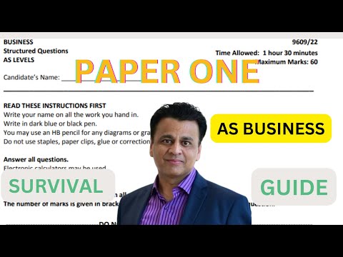 AS Business Paper 1 Survival Guide Cambridge International Business. (CAIE)