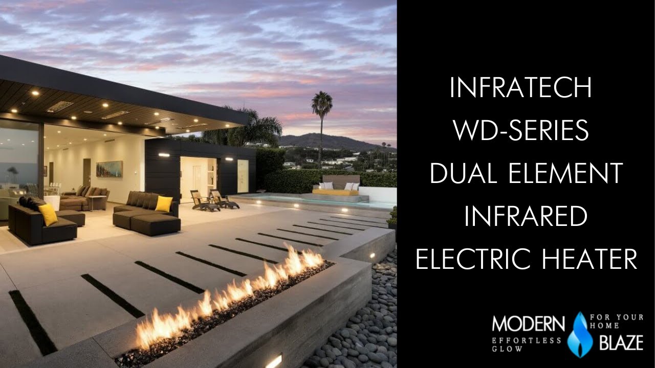Infratech WD Series Infrared Electric Patio Heater — Modern Blaze