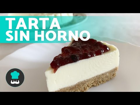 Tarta de queso SIN HORNO 🥣 Receta FÁCIL con gelatina