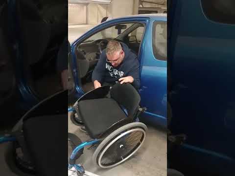 Cerebral Palsy, Ti-Lite Manual Wheelchair getting in my car