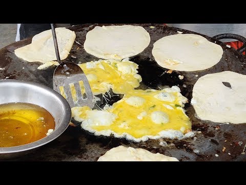 EGG PARATHA Bangladeshi Most Popular Street food | Oneplus 7 pro camera 4k 60fps video test