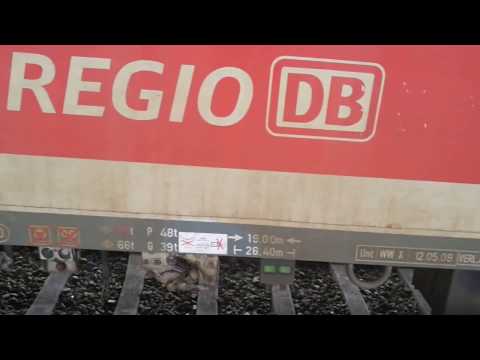 verschmutzter RE6 Ersatzzug in Westerland