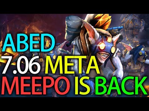 ABED Meepo IS BACK! 7.06 META God of Meepo Dota 2