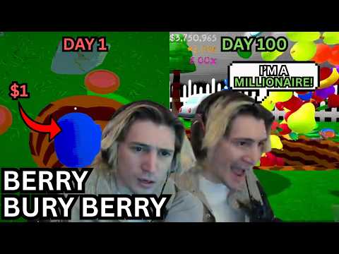 xQc makes a MASSIVE HOLE is Berry Bury Berry