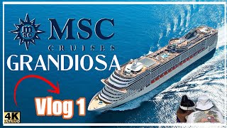MSC GRANDIOSA Weekend Cruise | Vlog 1