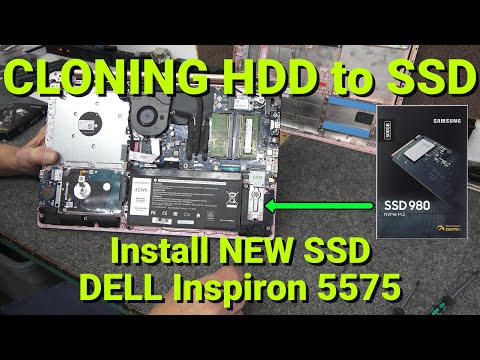 Samsung SSD 980 UPGRADE & CLONE on DELL Inspiron 5575