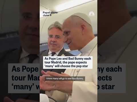 Pope Leo acknowledges Bad Bunny competition for Spain visit