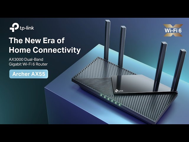 راوتر تي بي لينك آرتشر (TP-Link Archer AX55) ثنائي النطاق بشبكة Wi-Fi 6 وبسرعة AX3000