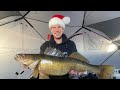 Video Thumbnail for Early Ice Walleye, Christmas edition
