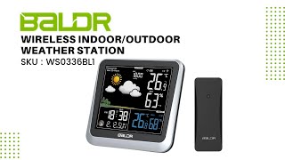 BALDR Color Display Digital Wireless Indoor/Outdoor Weather Station