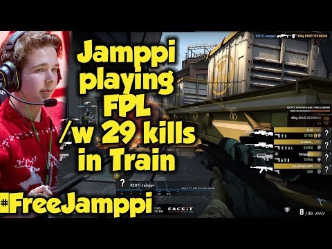 Jamppi playing  FPL with 29 kills in Train | BEST MOMENTS | CSGO