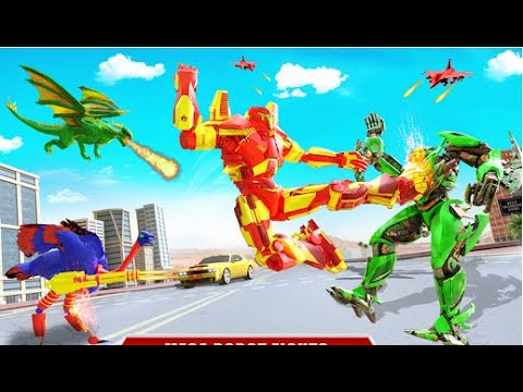 Flying Ostrich Robot Transform Part-1 | Rescue City Bike Robot Android GamePlay | By Game Crazy