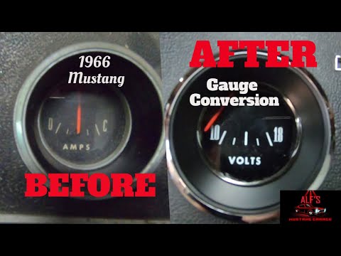 Amp Gauge to Volt Meter - 1966 Ford Mustang