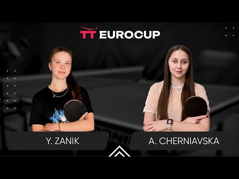 13:40 Yulianna Zanik - Alina Cherniavska 12.11.2023 TT Euro.Cup Women Ukraine Master. TABLE 4