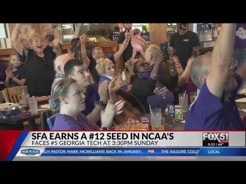 SFA fans fired up as Ladyjacks will play Georgia Tech as #12 seed