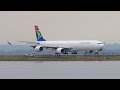 SOUTH AFRICAN Airbus A340 600 ZS SNI Takeoff From New York JFK Airport Full HD