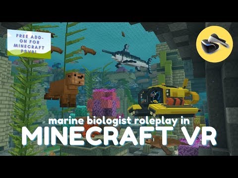 davestation VR - Minecraft PSVR: Marine Biologist RPG (FREE ADD-ON) | Exploring the Depths in Virtual Reality!