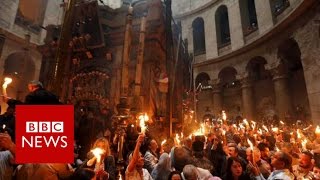 Jerusalem's Holy Fire Ceremony in 360 video - BBC News