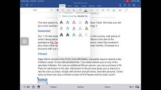 Word on iPad Lesson 1: Basic Editing & Formatting