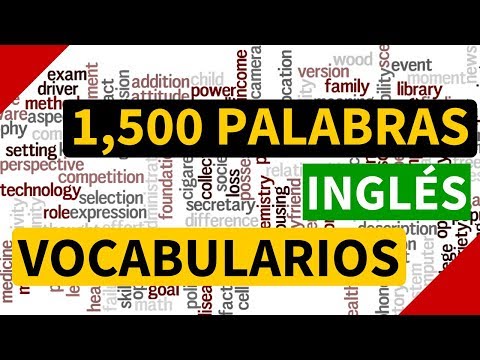 , title : '1500 palabras más usadas en inglés - Vocabulario en inglés con pronunciación y traducción'