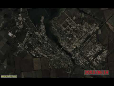 Russia, Volgodonsk, the highest frequency timelapse from space (1984..2020)