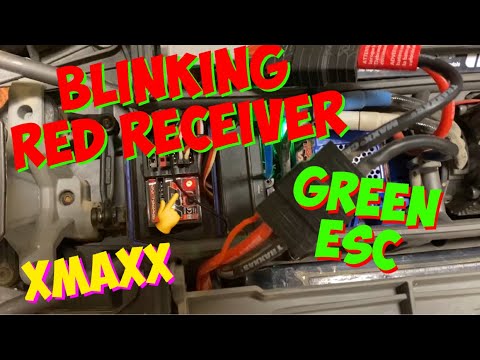 Blinking Red Light on Traxxas Receiver, Green ESC Light (How to Fix Blinking Red Receiver on XMaxx)