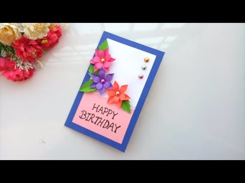 Beautiful Handmade Birthday Card idea -DIY GREETING cards for birthday