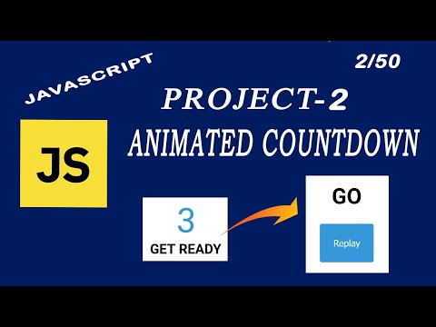 Animated Countdown By Using Javascript Html Css Js Project 2