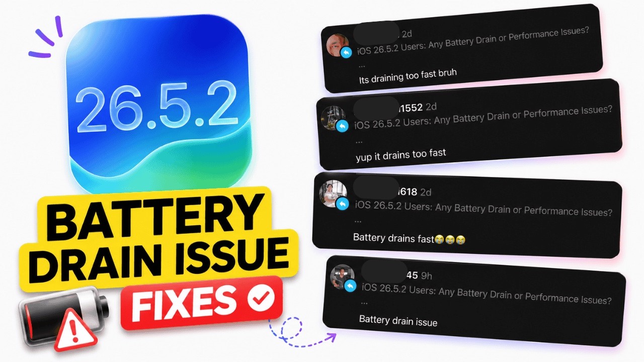 iOS 26.5.2 | iPhone Battery Drain after Update - Fixes!